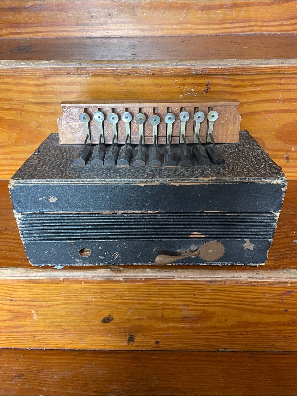 Vintage Accordian Flutina Squeeze Box Instrument Nostalgia Collectible Musician